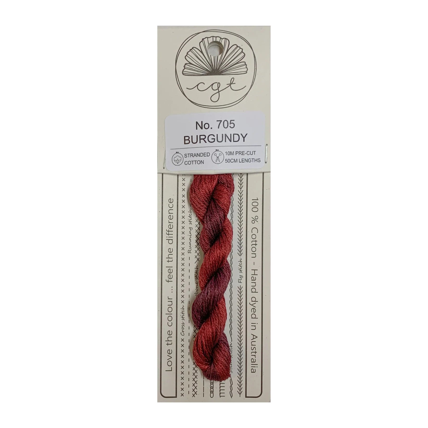 Burgundy No. 705 - Cottage Garden Threads, Thread & Floss, The Crafty Grimalkin - A Cross Stitch Store