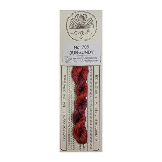 Burgundy No. 705 - Cottage Garden Threads, Thread & Floss, The Crafty Grimalkin - A Cross Stitch Store