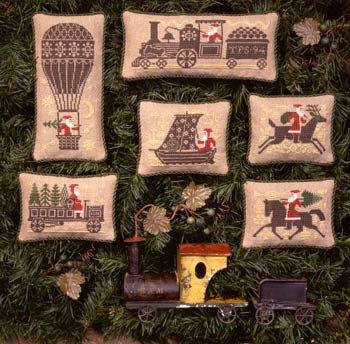 Santa Rides - The Prairie Schooler - Cross Stitch Pattern, Needlecraft Patterns, The Crafty Grimalkin - A Cross Stitch Store