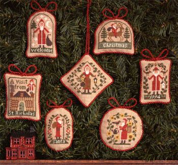 A Christmas Visit - The Prairie Schooler - Cross Stitch Pattern, Needlecraft Patterns, The Crafty Grimalkin - A Cross Stitch Store