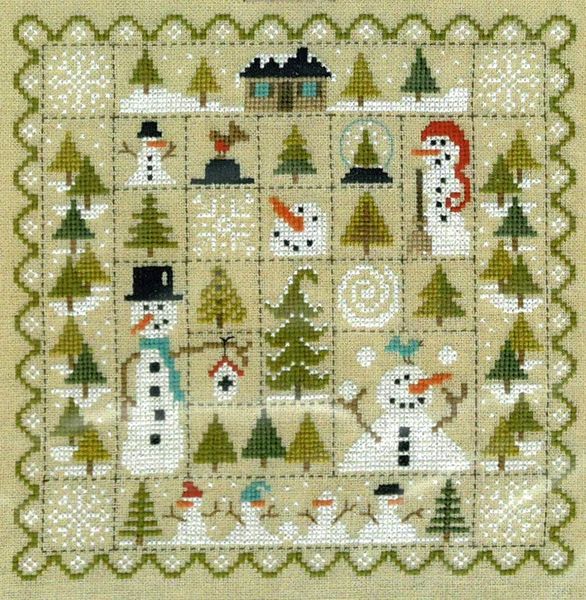 Patchwork de la Neige - Jardin Prive - Cross Stitch Pattern, Needlecraft Patterns, Needlecraft Patterns, The Crafty Grimalkin - A Cross Stitch Store