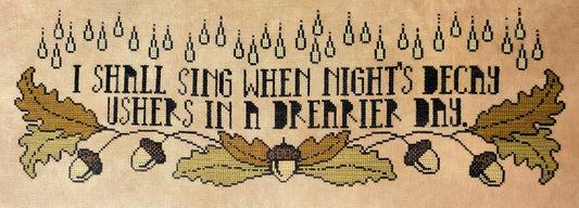 PREORDER  A Drearier Day - The Artsy Housewife - Cross Stitch Pattern