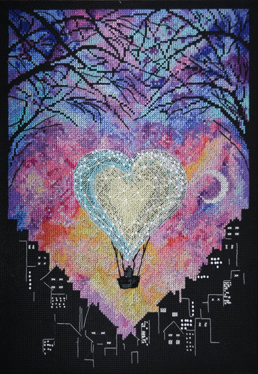 Cross-stitch kit Love in heaven AH-174, Needlecraft Kits, The Crafty Grimalkin - A Cross Stitch Store