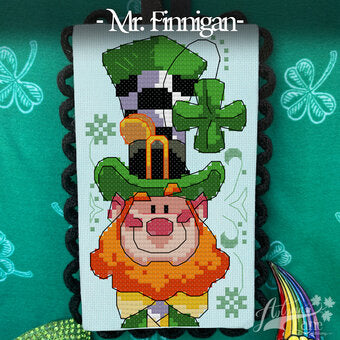 Mr. Finnigan - Autumn Lane - Cross Stitch Pattern, The Crafty Grimalkin - A Cross Stitch Store