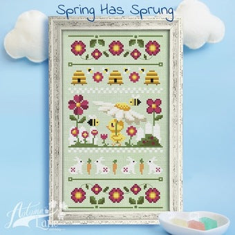 Spring Has Sprung - Autumn Lane - Cross Stitch Pattern, The Crafty Grimalkin - A Cross Stitch Store