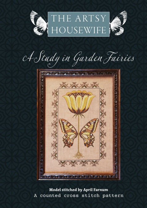 PREORDER A Study in Garden Fairies - Artsy Housewife - Cross Stitch Pattern, Needlecraft Patterns, The Crafty Grimalkin - A Cross Stitch Store