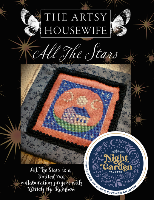 PREORDER All The Stars - Artsy Housewife - Cross Stitch Pattern, Needlecraft Patterns, The Crafty Grimalkin - A Cross Stitch Store