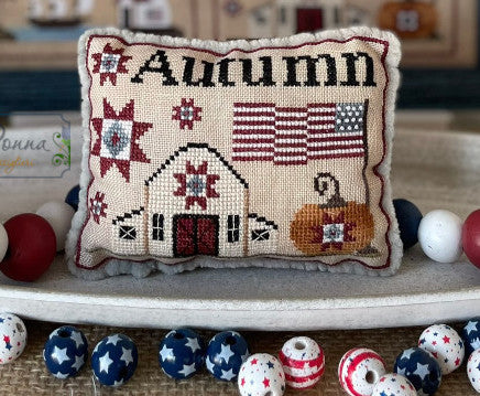 American Seasons Pillows  - Mani di Dona - Cross Stitch Pattern