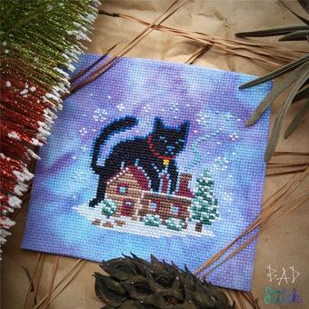 Yule Cat - Bad Stitch - Cross Stitch Pattern