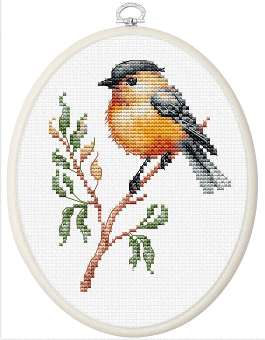 Bird On The Branch BC106L Counted Cross-Stitch Kit, Needlecraft Kits, Needlecraft Kits, The Crafty Grimalkin - A Cross Stitch Store