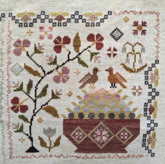 Gathering Blueberries - Blueberry Ridge Design - Cross Stitch Pattern