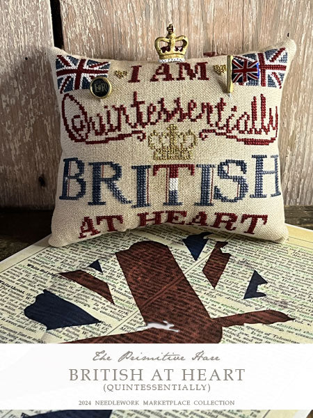 British at Heart - Primitive Hare - Cross Stitch Pattern