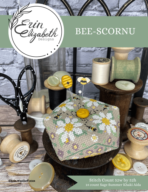 Bee-Scornu by Erin Elizabeth Designs - Cross Stitch Pattern