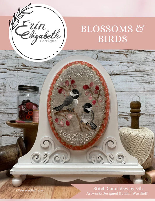 Blossoms and Birds by Erin Elizabeth Designs - Cross Stitch Pattern