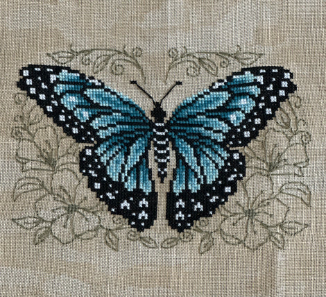 Blue Butterfly - Shannon Christine Designs - Cross Stitch Pattern