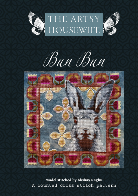 PREORDER Bun Bun - Artsy Housewife - Cross Stitch Pattern, Needlecraft Patterns, The Crafty Grimalkin - A Cross Stitch Store