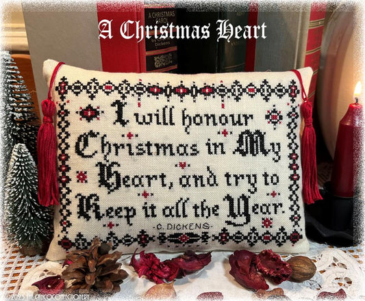 A Christmas Heart - Calico Confectionery - Cross Stitch Pattern