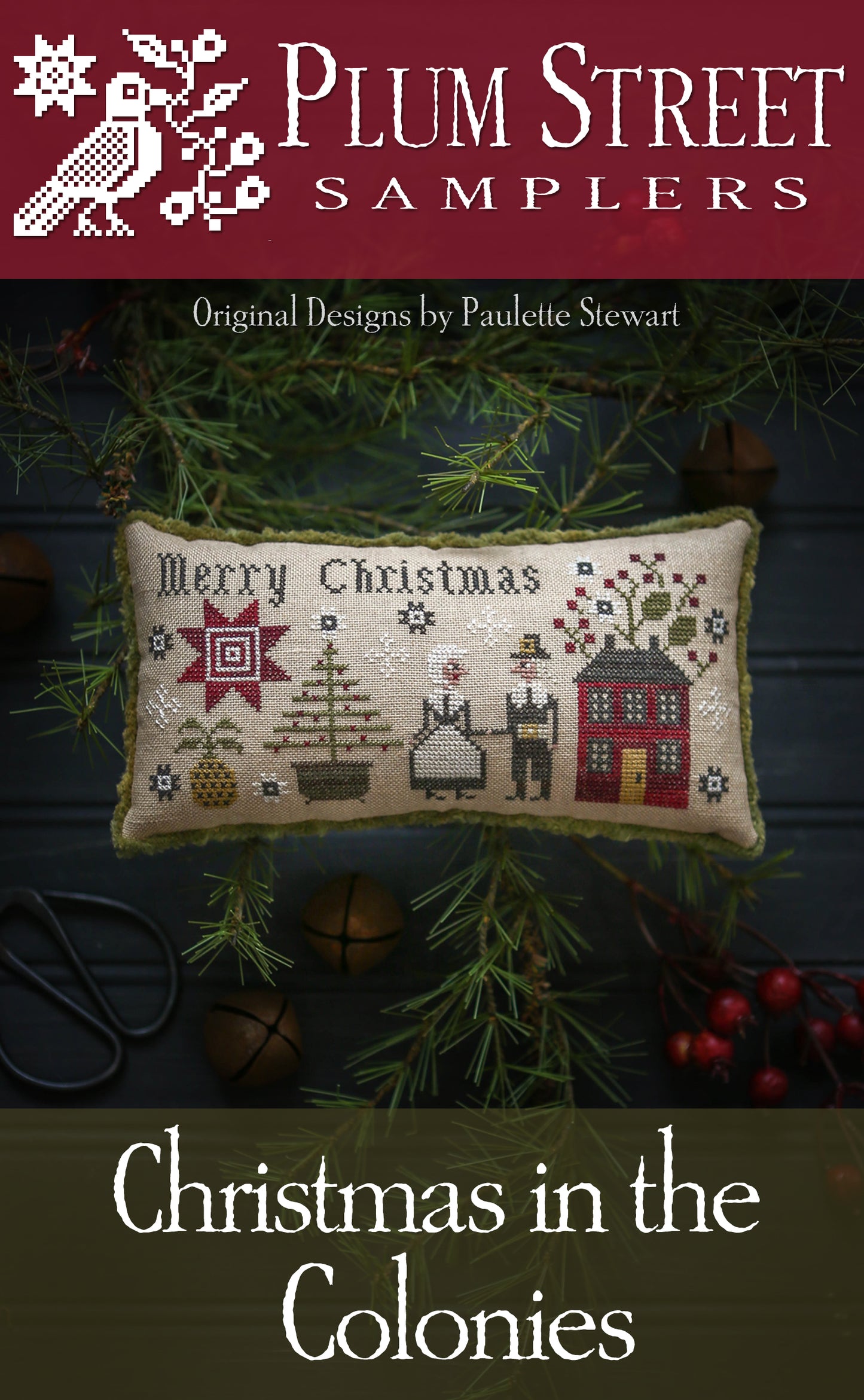 Christmas in the Colonies - Plum Street Samplers - Cross Stitch Pattern, Needlecraft Patterns, Needlecraft Patterns, The Crafty Grimalkin - A Cross Stitch Store