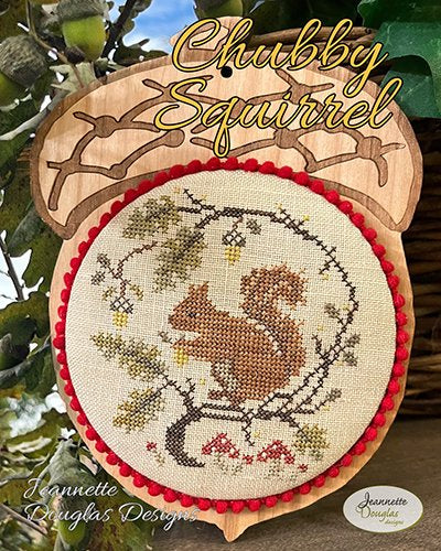 Chubby Squirrel - Jeannette Douglas - Cross Stitch Pattern