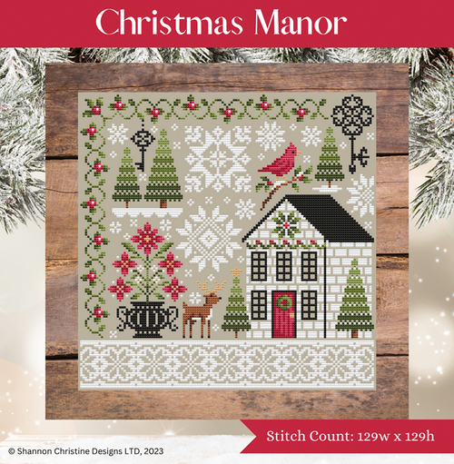 Christmas Manor - Shannon Christine Designs - Cross Stitch Pattern