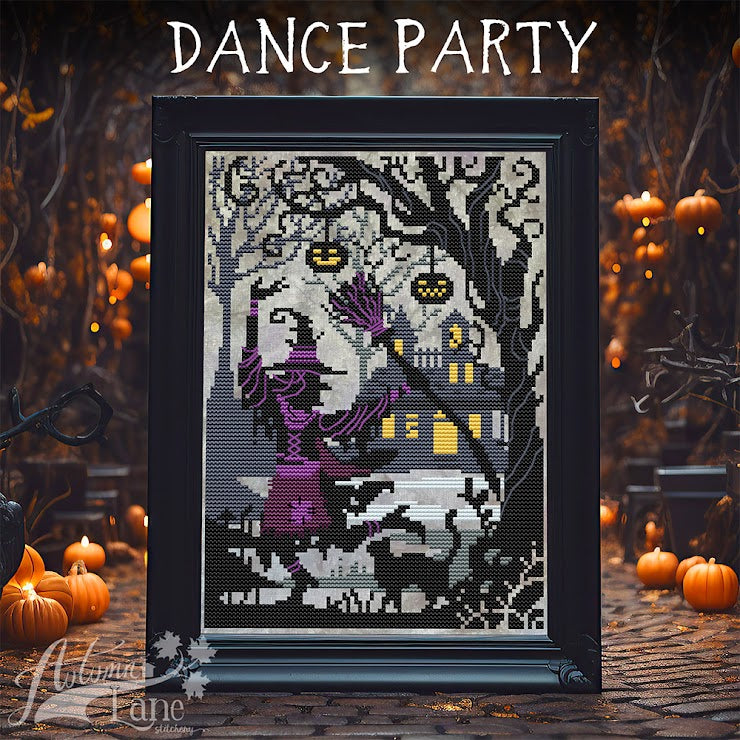 PREORDER Dance Party - Autumn Lane - Cross Stitch Pattern, Needlecraft Patterns, The Crafty Grimalkin - A Cross Stitch Store