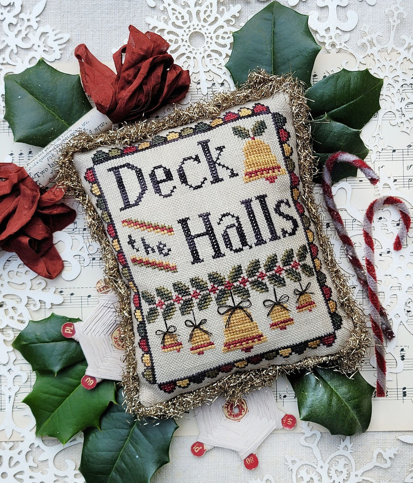 Deck the Halls - Hello From Liz Mathews - Cross Stitch Pattern