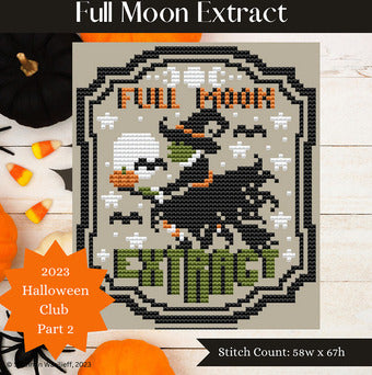 Full Moon Extract - Shannon Christine Designs - Cross Stitch Pattern, Needlecraft Patterns, The Crafty Grimalkin - A Cross Stitch Store