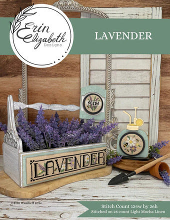 Lavender by Erin Elizabeth Designs - Cross Stitch Pattern, Needlecraft Patterns, The Crafty Grimalkin - A Cross Stitch Store