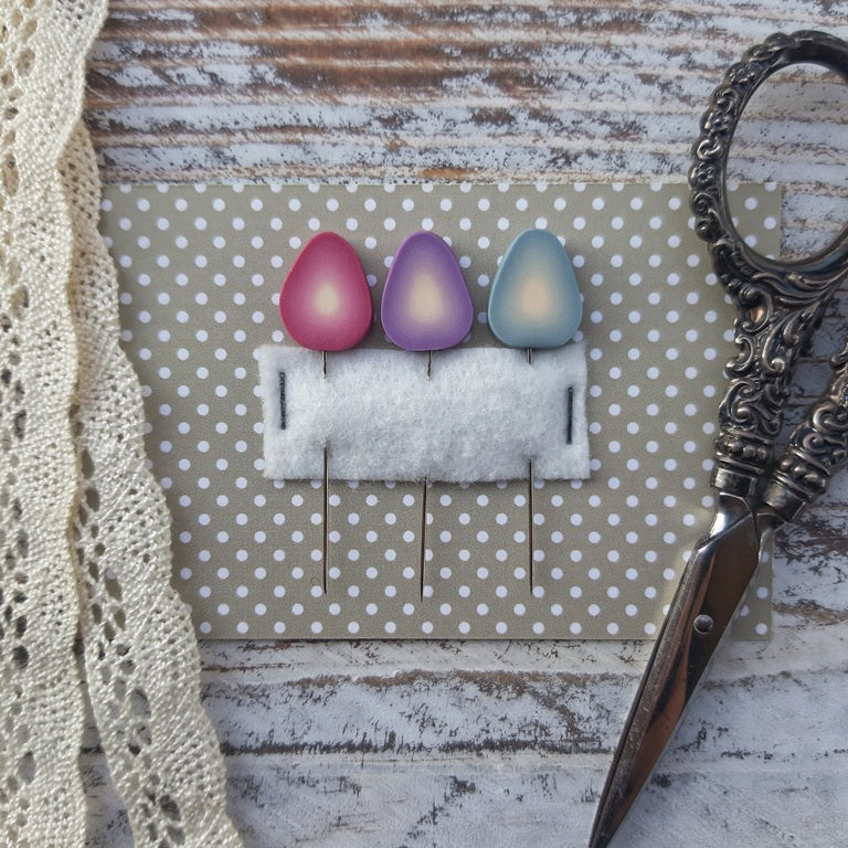 PREORDER Easter Eggs Small Pin Set - Puntini Puntini, Needlecraft Patterns, The Crafty Grimalkin - A Cross Stitch Store