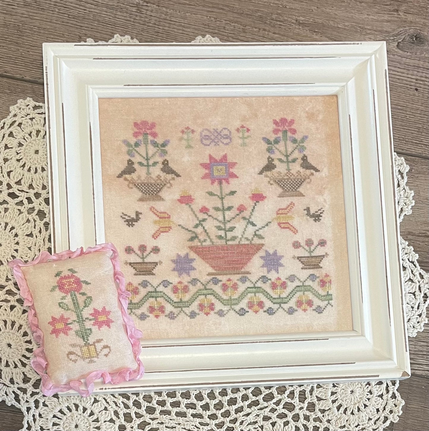 Elizabeth's Spring Basket - From the Heart - Cross Stitch Pattern, Needlecraft Patterns, Needlecraft Patterns, The Crafty Grimalkin - A Cross Stitch Store