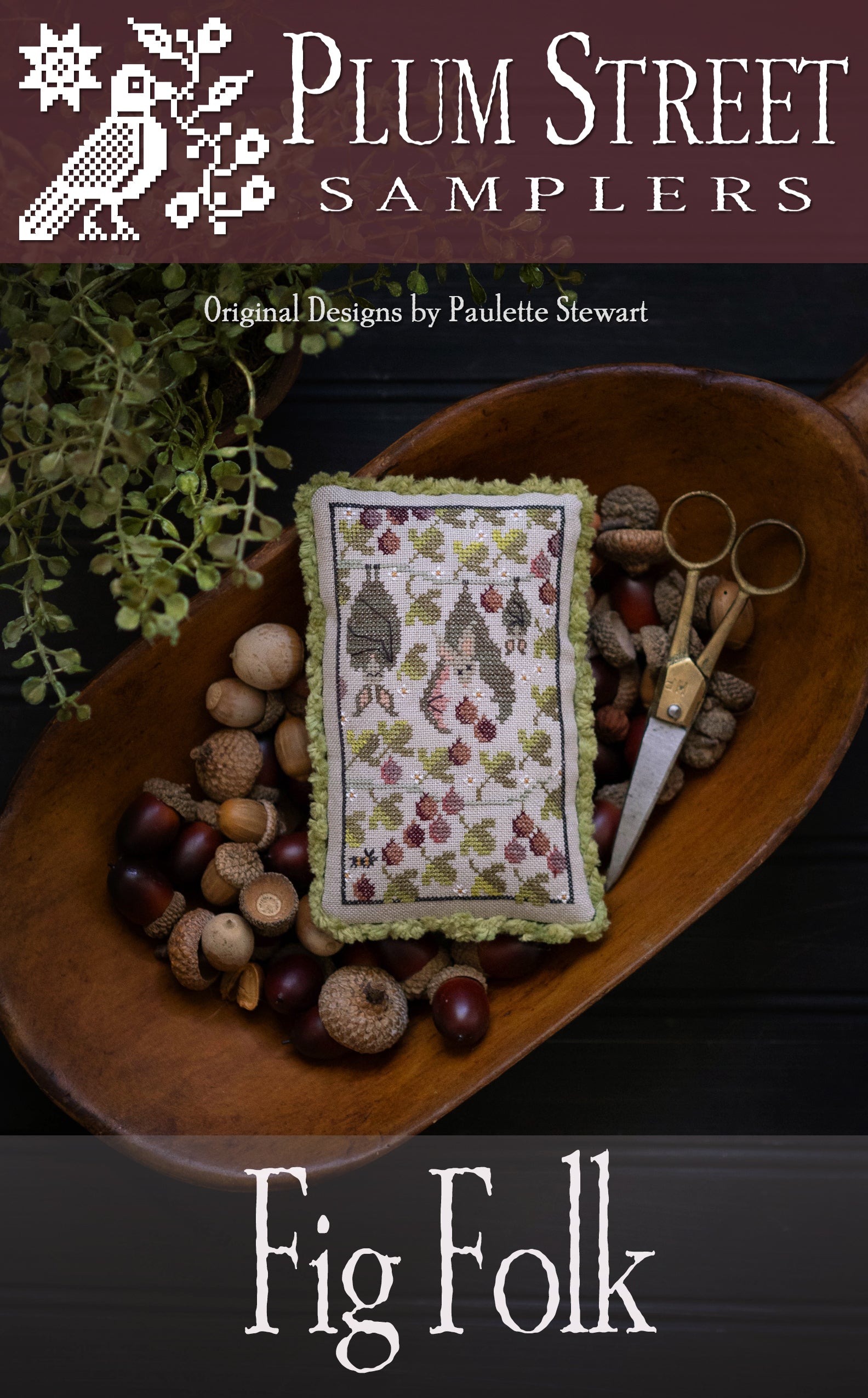 Fig Folk - Plum Street Samplers - Cross Stitch Pattern – The Crafty ...