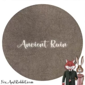 40 Count Linen - Ancient Ruin - Fox and Rabbit