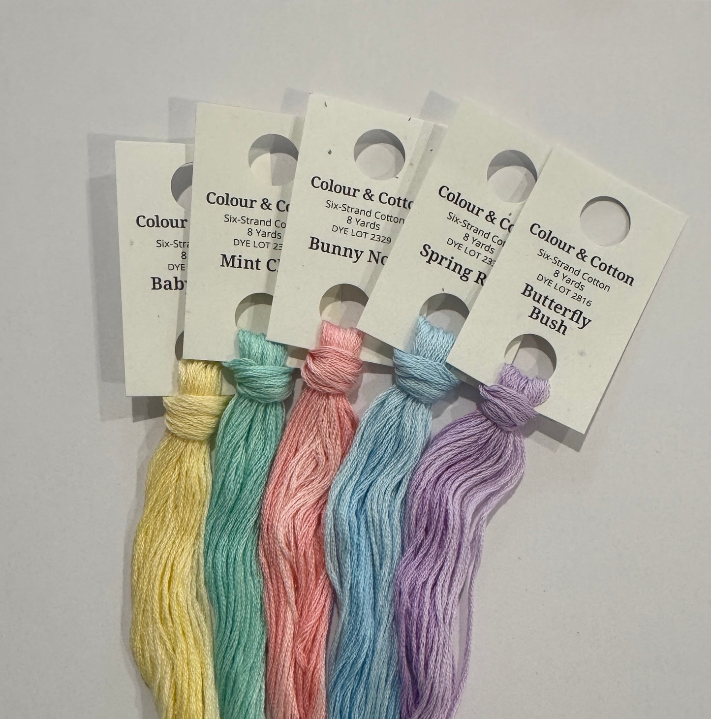 Pastels - 5 Skein Pack - Colour and Cotton, Cross-Stitch Thread, The Crafty Grimalkin - A Cross Stitch Store