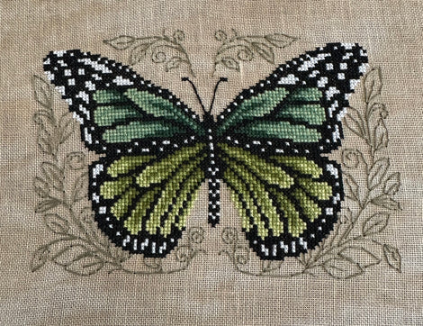 Green Butterfly - Shannon Christine Designs - Cross Stitch Pattern