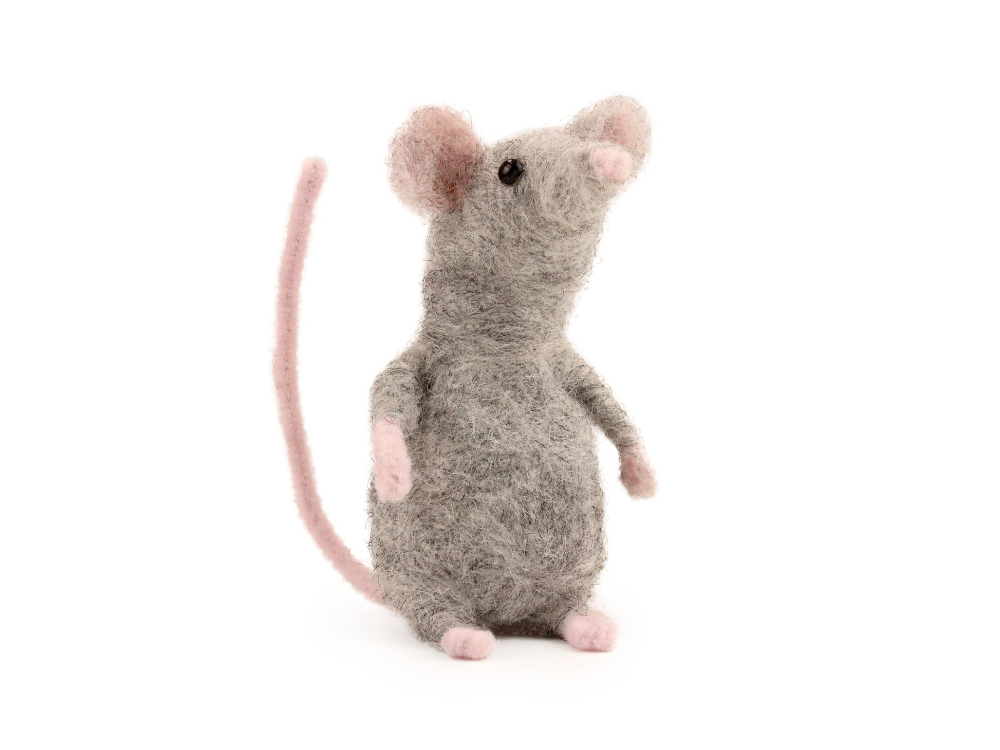 Felting Kit - Grey Mouse Needle Felt Kit, Needlecraft Kits, Needlecraft Kits, The Crafty Grimalkin - A Cross Stitch Store