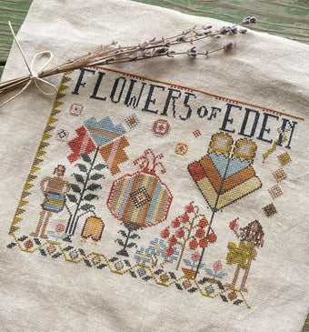 Flowers of Eden - Hands to Work - Cross Stitch Pattern, Needlecraft Patterns, Needlecraft Patterns, The Crafty Grimalkin - A Cross Stitch Store