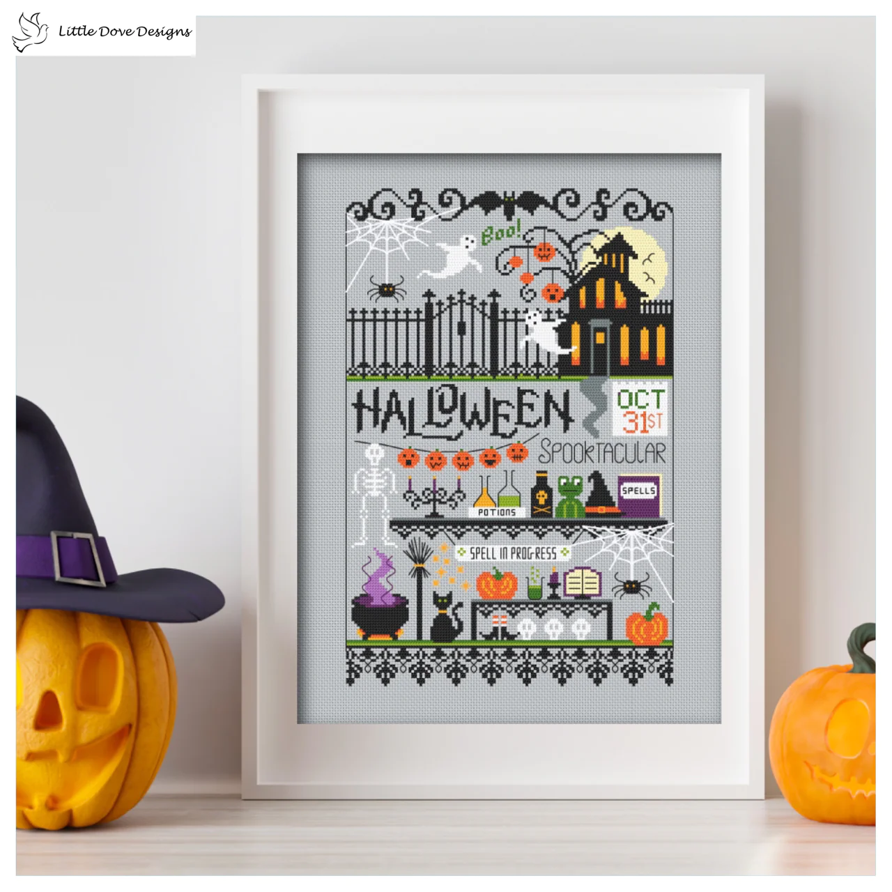 Halloween Spooktacular - Little Dove Designs - Cross Stitch Pattern, Needlecraft Patterns, The Crafty Grimalkin - A Cross Stitch Store