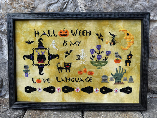 Halloween Is My Love Language - Rebel Stitcher - Cross Stitch Pattern