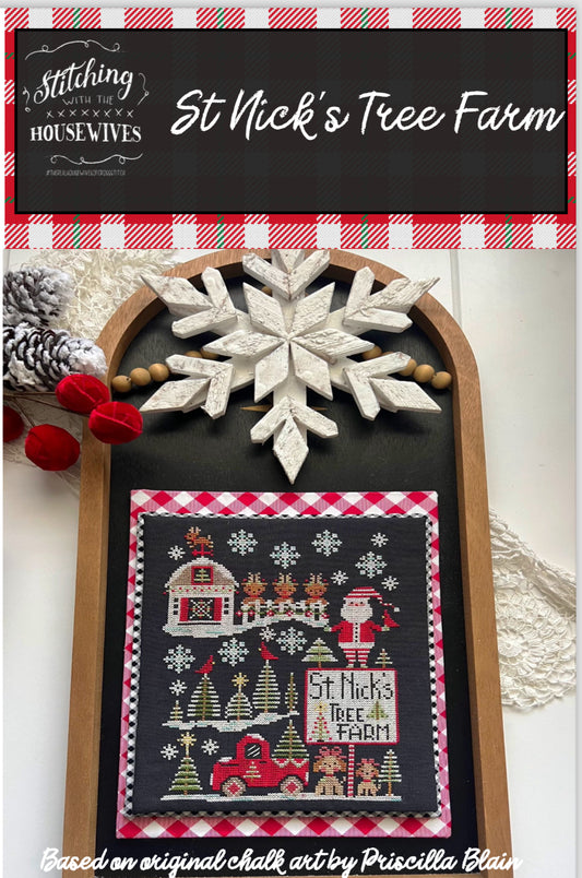 St Nick's Tree Farm - Stitching with the Housewives - Cross Stitch Pattern