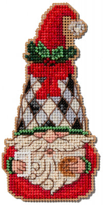 Milk & Cookie Gnome by Jim Shore (2024) - Mill Hill - Cross Stitch Kit