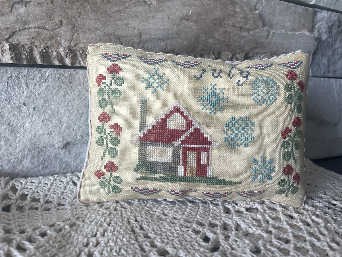 July Cottage - From the Heart - Cross Stitch Pattern