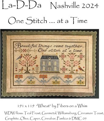 One Stitch at a Time - La D Da - Cross Stitch Pattern, Needlecraft Patterns, The Crafty Grimalkin - A Cross Stitch Store