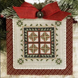 Log Cabin Quilt,  Log Cabin Christmas #5  Little House Needleworks - Cross Stitch Pattern