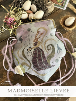 PRE-ORDER Madmoiselle Lievre - Primitive Hare - Cross Stitch Pattern, Needlecraft Patterns, Needlecraft Patterns, The Crafty Grimalkin - A Cross Stitch Store