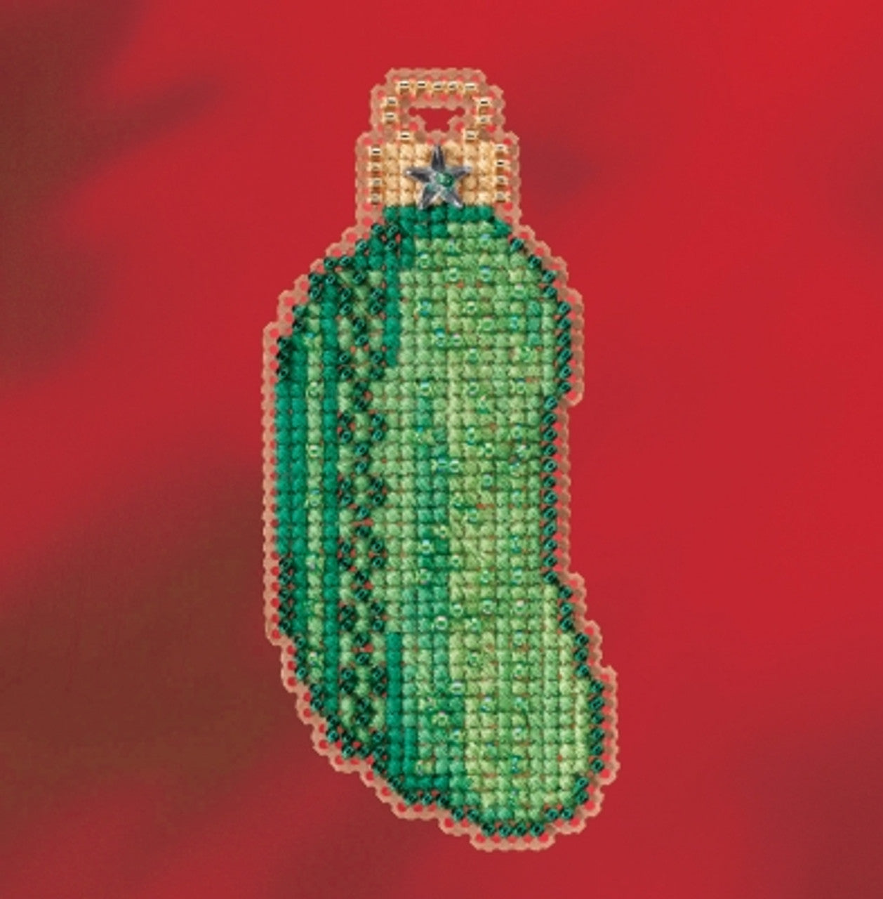 Christmas Pickle - Mill Hill - Winter 2017 Seasonal Ornament, Needlecraft Kits, Needlecraft Kits, The Crafty Grimalkin - A Cross Stitch Store