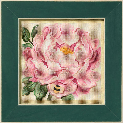 Peony - Mill Hill - Spring 2025 Buttons and Beads, Needlecraft Kits, Needlecraft Kits, The Crafty Grimalkin - A Cross Stitch Store