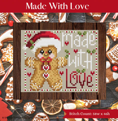 PREORDER Made With Love - Shannon Christine - Cross Stitch Pattern, Needlecraft Patterns, The Crafty Grimalkin - A Cross Stitch Store