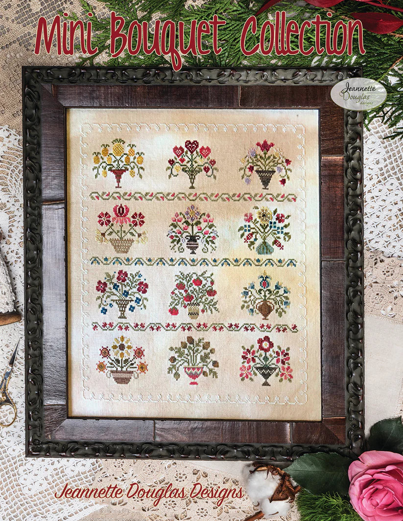 Mini Bouquet Booklet - Jeannette Douglas - Cross Stitch Pattern