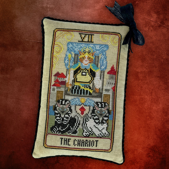 Cat Tarot VII - The Chariot - Dirty Annie's - Cross Stitch Pattern