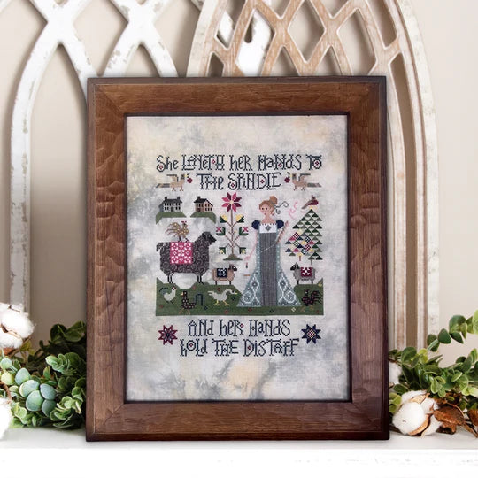 PRE-ORDER Proverbs 31:19 - Dirty Annie's - Cross Stitch Pattern, Needlecraft Patterns, Needlecraft Patterns, The Crafty Grimalkin - A Cross Stitch Store